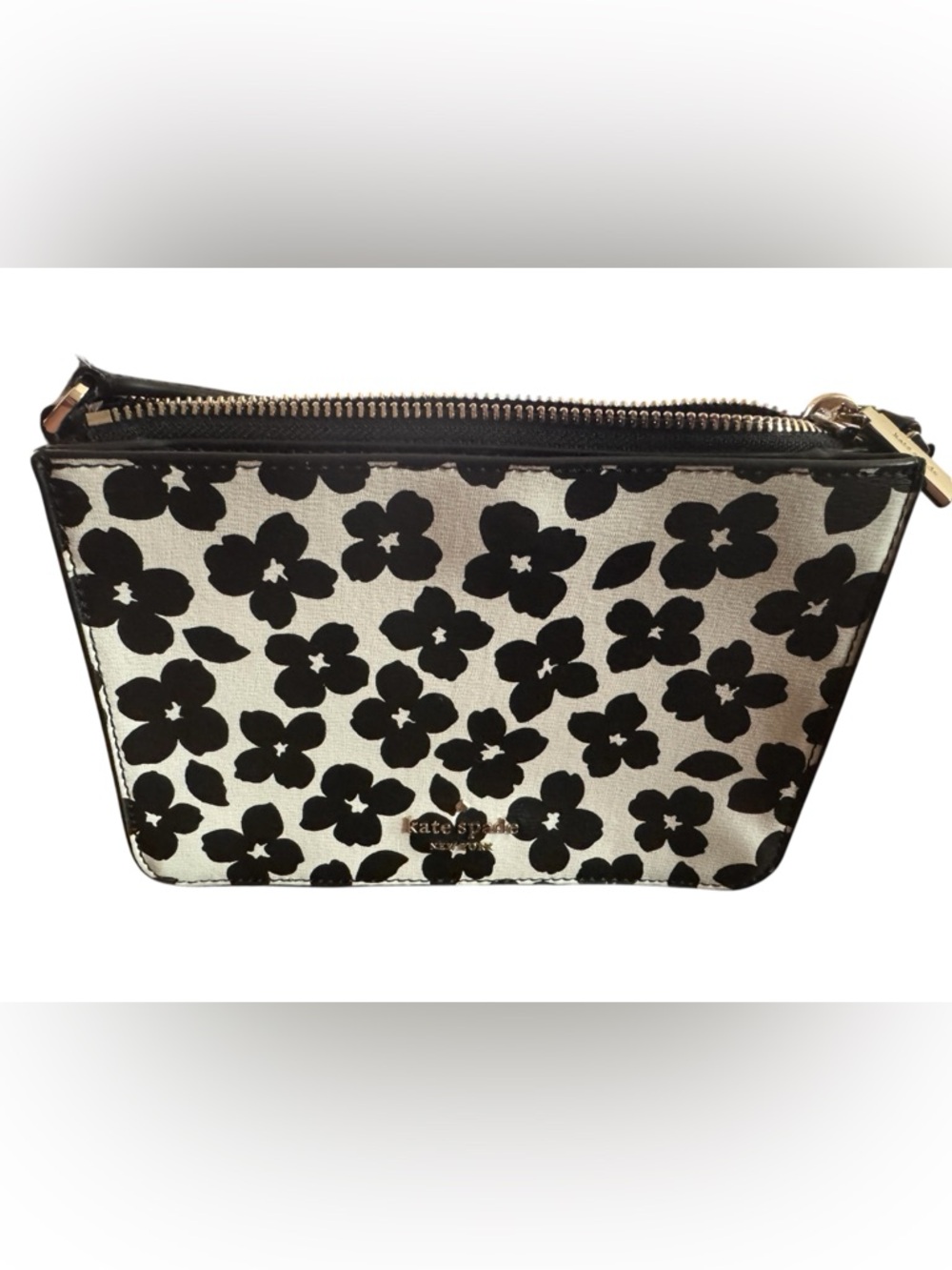 kate spade Black & White Floral purse